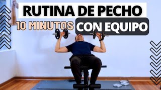 Rutina de Pecho Con MANCUERNAS en el GIMNASIO [upl. by Gautier508]