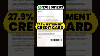 Credit Card Settlement 279 settlement creditcard [upl. by Neb]