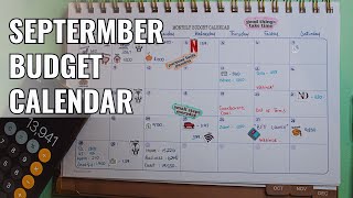 My Budget Calendar for September 2024 [upl. by Byers]