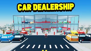 Building a CAR DEALERSHIP in Retail Tycoon 2 [upl. by Wilie]