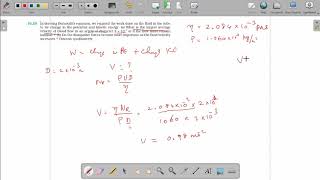 In deriving Bernoullis equation we equated the work done on the fluid in the tube to its change in [upl. by Niltac]