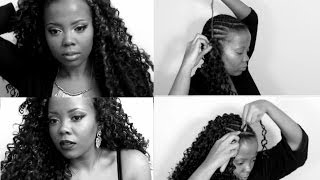 HOW TO  INSTALL CROCHET BRAIDS TECHNIQUE amp TIPS [upl. by Westleigh447]