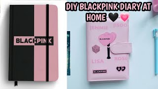 How to make Journal Diary at Home 🌟 DIY BLACKPINK Diary craftersworld journal diycraft blackpink [upl. by Rengaw803]