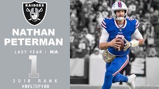 1 Nathan Peterman QB Raiders  NFL Top 100 Players of 2019 [upl. by Ahseik]