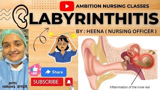 Labyrinthitis  Definition  Etiology  Pathophysiology  Symptoms  Diagnose  ManagementTreatment [upl. by Fallon]