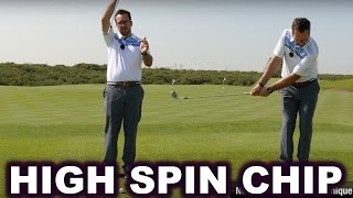 High Spinning Golf Chip Shot [upl. by Fleming]