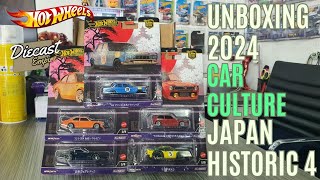 Unboxing 2024 Hot Wheels Car Culture  Japan Historic 4 No chase 🤧 [upl. by Galasyn]