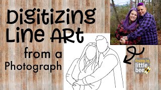 Digitizing Line Art from a Photo  Machine Embroidery  Embrilliance StitchArtist Tutorial [upl. by Etna435]