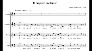 Francis Poulenc  O magnum mysterium [upl. by Keelby]