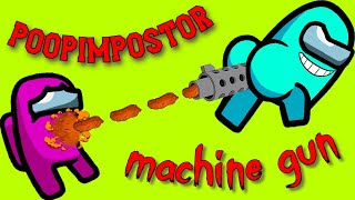 He pped on the impostors face Impostors fart effect Killing by farting Among us animation [upl. by Leiuqeze591]