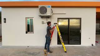 Midea air conditioners professional and fast installation on GUAM [upl. by Arimat]