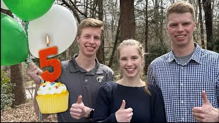 Leap Year Triplets Celebrate Their ‘5th’ Birthday [upl. by Alesig]