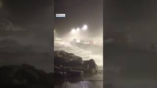 Storm Darragh hits the Mayo coast at Blacksod Bay in Erris [upl. by Nelhsa]