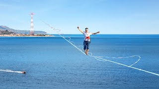 World Record Longest Slackline Attempt [upl. by Airat]