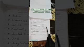 Some Currencies nameviralvideo shorts education learning explore world [upl. by Salakcin331]