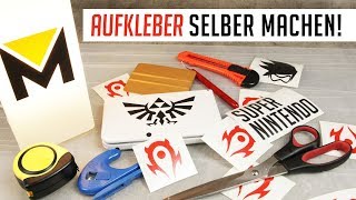 Aufkleber selber machen Tutorial [upl. by Auvil]