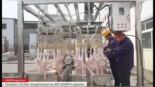 Mobile Broiler Chicken Compact Slaughter Line 300800bph Abattoir Slaughterhouse Equipment [upl. by Releyks850]