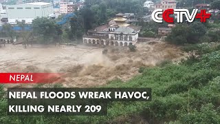 Nepal Floods Wreak Havoc Killing 209 [upl. by Quintessa]