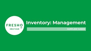 Inventory Management [upl. by Junna]