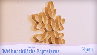 Sterne aus KloRollen  Tutorial  DIY Weihnachtsdeko [upl. by Epperson]