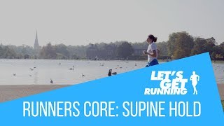 Runners Core Supine Plank Lets Get Running [upl. by Ythomit706]