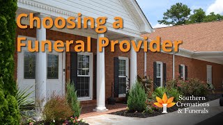 Choosing a Funeral Provider  Southern Cremations and Funerals [upl. by Ruffo]