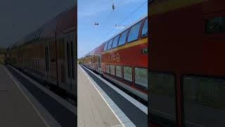 Lengerich 2 mal RE 2 Shorts 826 trainspotting eisenbahn zug railway train railroad [upl. by Abbi]