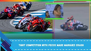 Thailand MotoGP Race 2024 Francesco Bagnaia Defeats Jorge Martin Marc Marquez Falls [upl. by Orips]