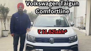 New Volkswagen Taigun Comfortline 2024  Volkswagen Taigun Base Model Review  All New Features [upl. by Savdeep840]