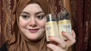 Olay 7 effects day and night cream review [upl. by Neelhtak]