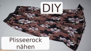 Plisseerock nähen lernen  DIY mit Annas Nähschule  nähen lernen [upl. by Arimay427]