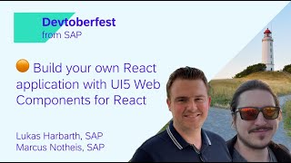 🟠 Build your own React application with UI5 Web Components for React [upl. by Rep]