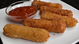 The Best Mozzarella Sticks  Fried Mozzarella Cheese Sticks [upl. by Elraet]