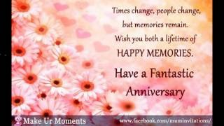 BEST HAPPY ANNIVERSARY WISHES FOR COUPLE [upl. by Pren]