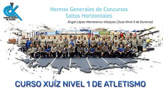 Curso de Jueces de Atletismo Nivel 1 Sesión 3 Normas Generales de Concursos y Saltos Horizontales [upl. by Beck720]