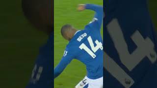 Betos 94thminute equaliser everton fulham premierleague goal [upl. by Yrac]