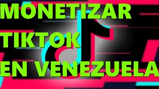 Monetizar TIKTOK desde Venezuela METODO 100 2024 tiktok shorts short monetizartiktok [upl. by Elohcim]