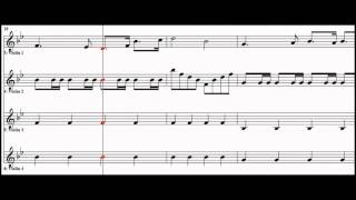 Battle Hymn of the Republic  Arranged for 4 Violins Free Violin Sheet Music [upl. by Littell]