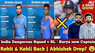 India Announced T20 amp ODI Squad Vs SL  Surya new T20 Captain  Rohit amp Kohli Back [upl. by Leahciam]