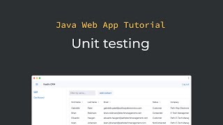 Java tutorial Unit and integration testing part 14 [upl. by Yslek]