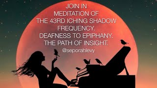 MEDITATION 43RD ICHING SHADOW FREQUENCY meditation energyhealing manifestation integration love [upl. by Zashin84]