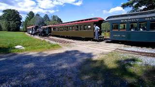 Sandy River amp Rangeley Lakes Loco 6 Meets Monson Railroad 3 [upl. by Anirehtac]