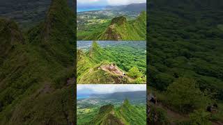 Olomana Trail Three Peaks Kailua Hawaii [upl. by Akirdnuhs]