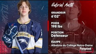 Espoirs LHJMQ Fenplast  Gabriel Anctil [upl. by Yaya]