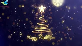 Happy New Year Wishes  Beautiful New Year Greetings Animation [upl. by Ginger546]