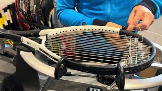 How to restring a Head Speed MP tennis racquet not S [upl. by Horten]