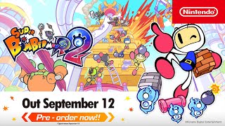 SUPER BOMBERMAN R2 – Release Date Trailer – Nintendo Switch [upl. by Llirpa]