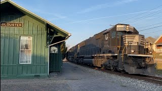 Kanawha River Railroad SD60’s Through Glouster [upl. by Coral]