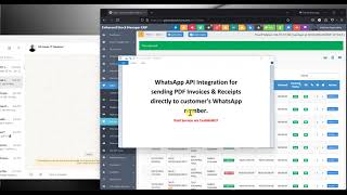 WhatsApp API Integration for sending PDF Invoices amp Receipts directly to customers WhatsApp number [upl. by Glass634]