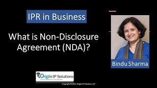 Session 12 What is Non Disclosure Agreement or Confidentiality Agreement patent ipr [upl. by Tayib111]